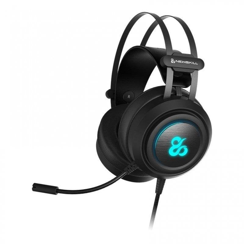 Auriculares Newskill Drakain con cable Jack 3,5 mm y USB RGB Gaming Negro