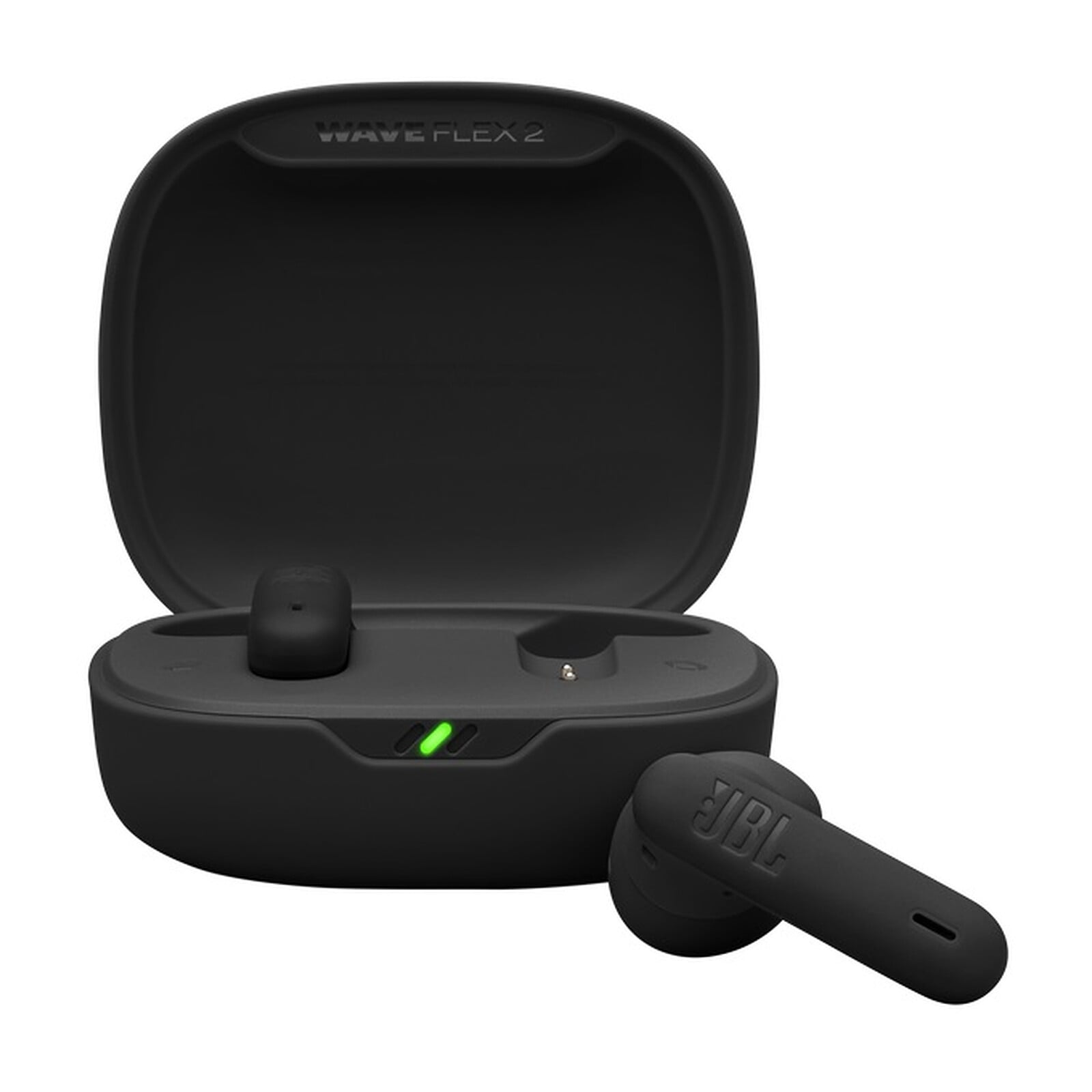 Auriculares JBL Wave Flex 2 inalámbricos Bluetooth True Wireless con micrófono y Pure Bass negros