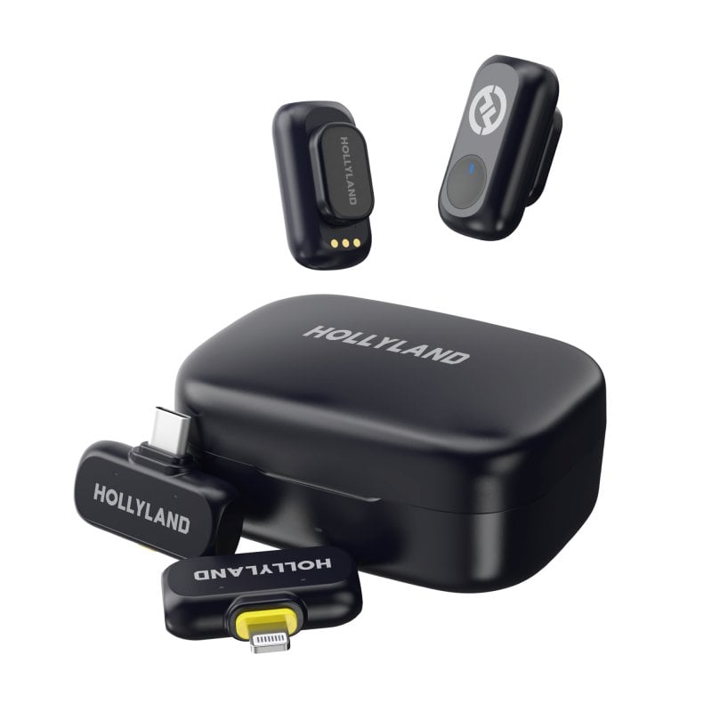 Micrófono Hollyland Lark A1 Combo inalámbrico 2.4GHz omnidireccional con cancelación de ruido