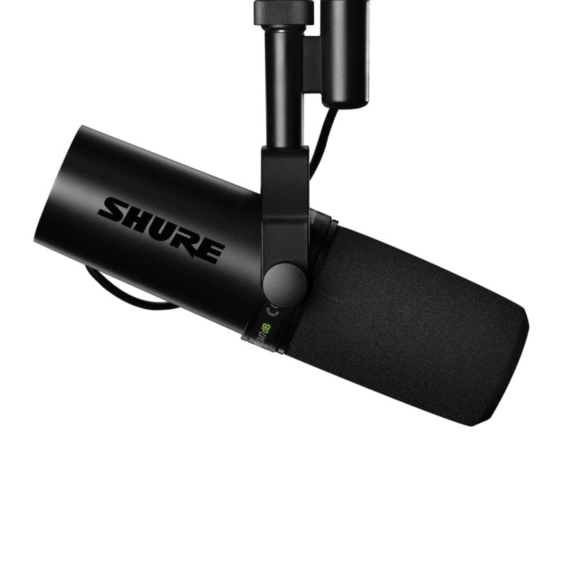 Microphone dynamique XLR Shure SM7DB avec préamplificateur intégré, noir