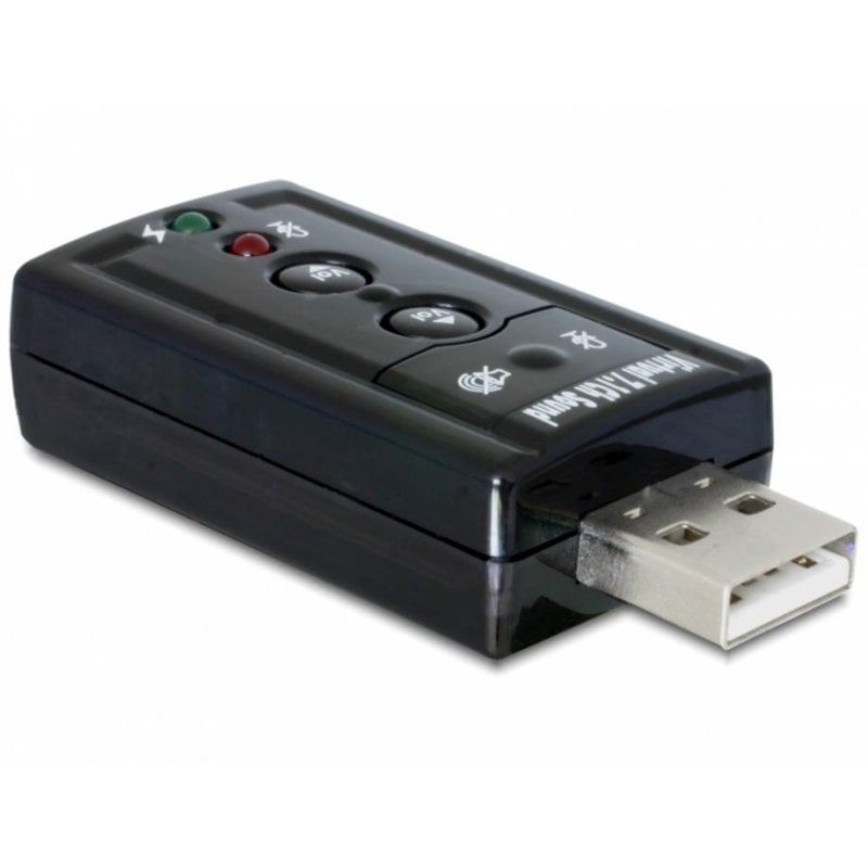Delock 63926 USB Sound Card 7.1 Channels 24 Bits