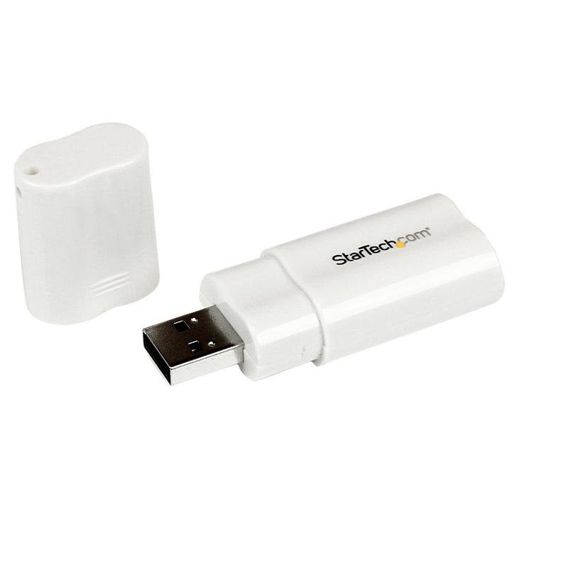 Adaptador de áudio USB estéreo StarTech.com branco