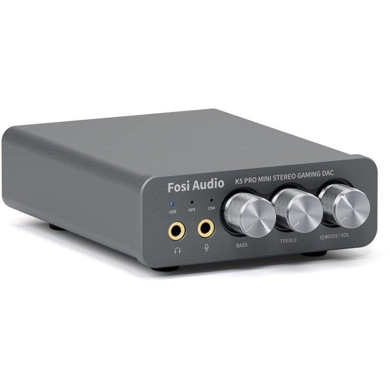 DAC Externo Fosi Audio K5 Pro USB-C/Coaxial/Óptico 3.5mm RCA para Juegos