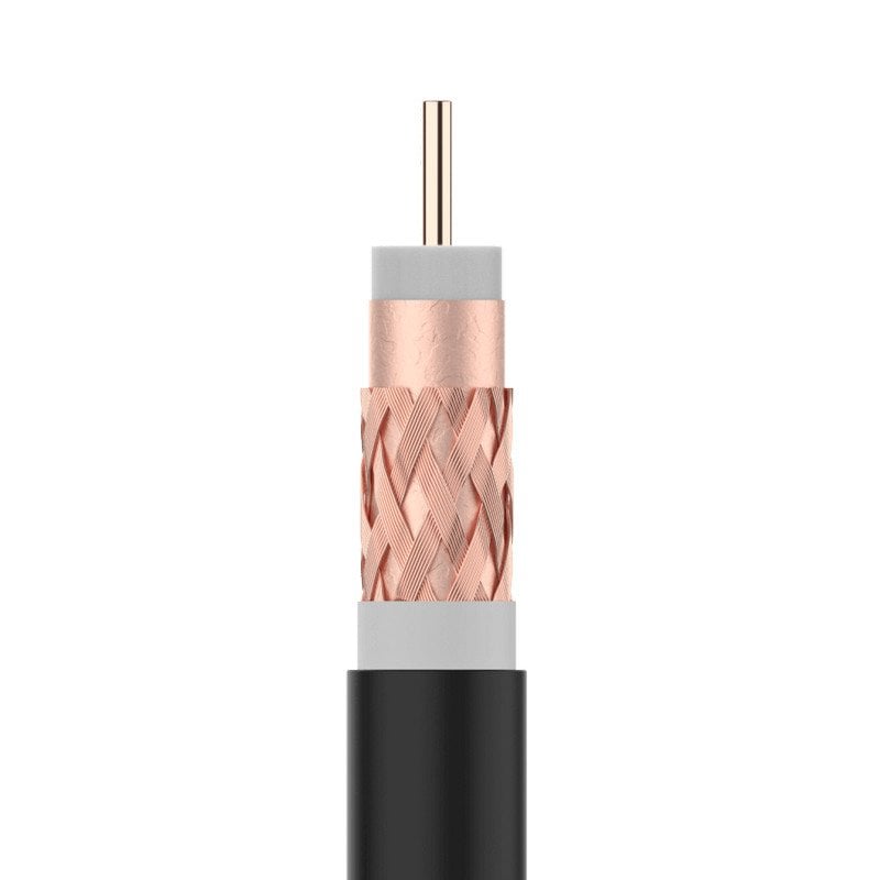 Televes T100 Plus Bobina de cabo coaxial para exterior 100m preto