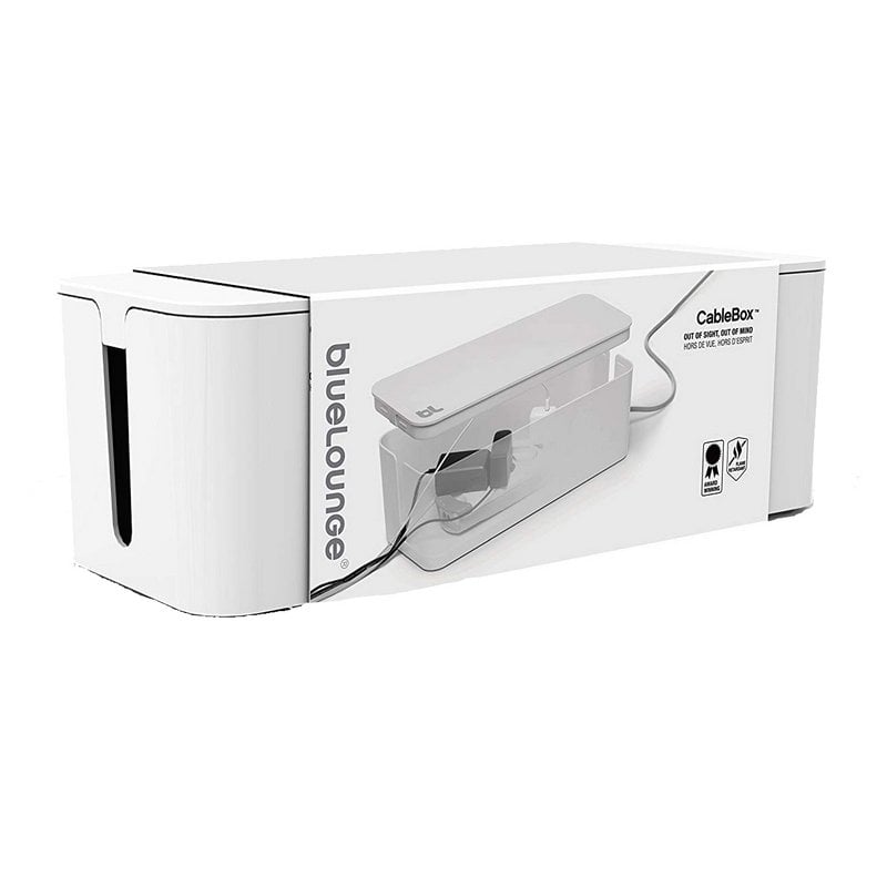 Bluelounge CableBox Caja Recogecables Ignífuga Blanca