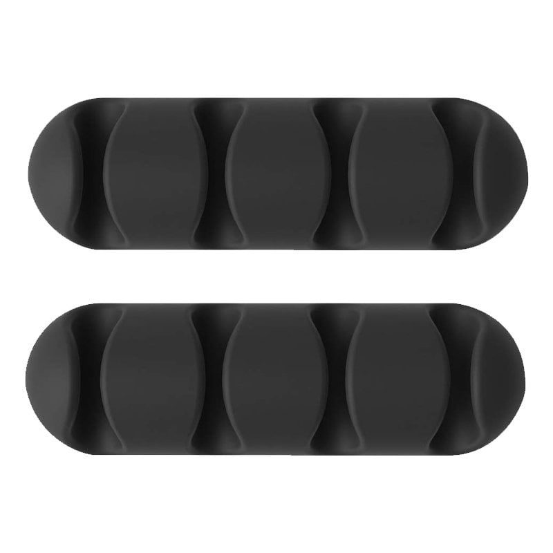 Bluelounge CableDrop Multi 2er-Pack schwarze Kabelorganizer