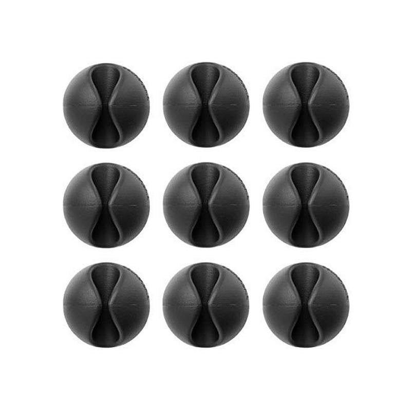 Bluelounge CableDrop Mini 9er-Pack Kabelhalter Schwarz