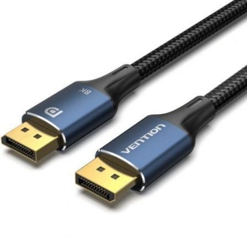 Cable DisplayPort Vention HCELJ 5m Azul 8K 60Hz Trenzado de Nylon