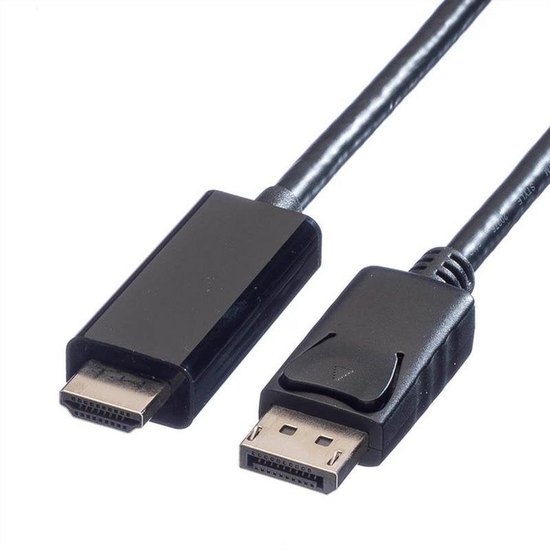 VALUE 11.99.5787 DisplayPort to HDMI video adapter cable, 3 m, PVC, black