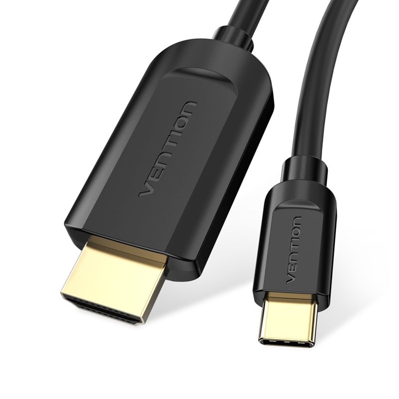 Cabo conversor Vention USB Tipo-C macho para HDMI 1.4 4K macho 1.5m preto
