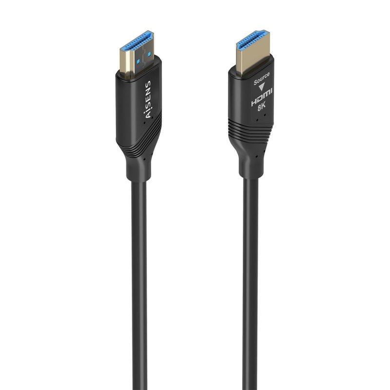 Cable HDMI Aisens A153-0934 15m Ultra Alta Velocidad 8K/60Hz 4K/120Hz Fibra Óptica Oro