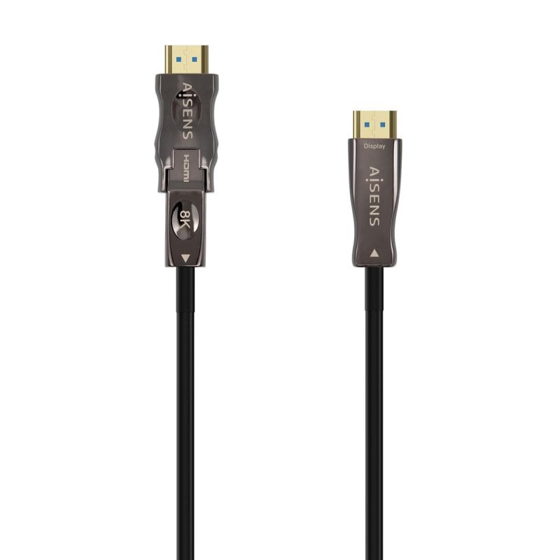 Cabo HDMI AISENS A153-0646 2.1 AOC desmontável Ultra Alta Velocidade 8K, 30m, preto