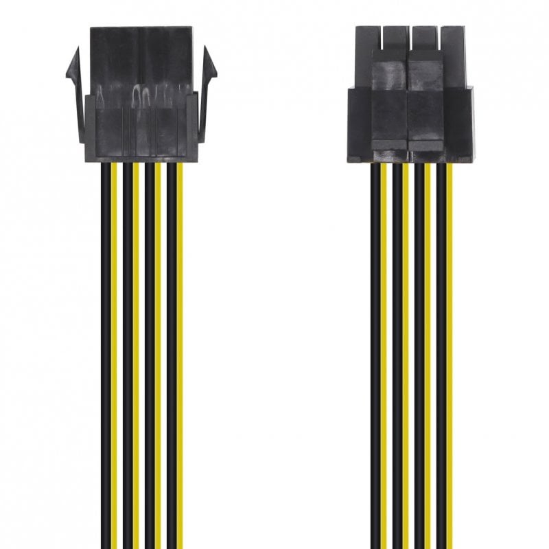Aisens 4+4-pin to 8-pin male/female power cable 30cm