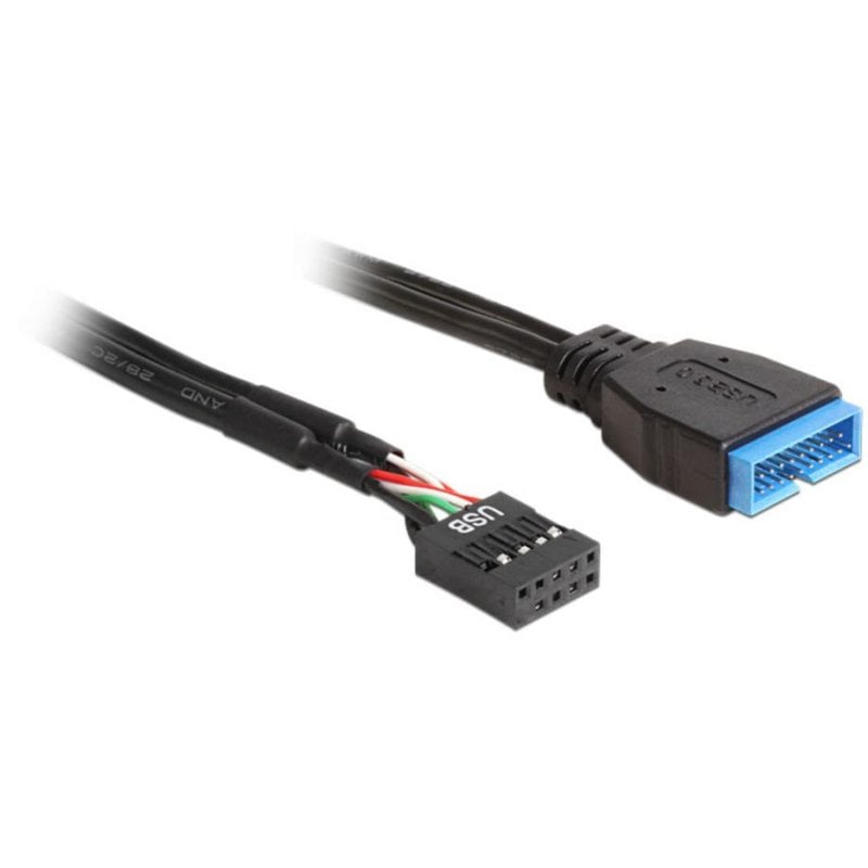 Delock 83281 cabo adaptador interno USB 2.0 para USB 3.0 0,3 m