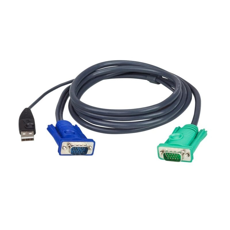 Câble KVM Aten 2L-5205U USB 5 m VGA SPHD-15 noir