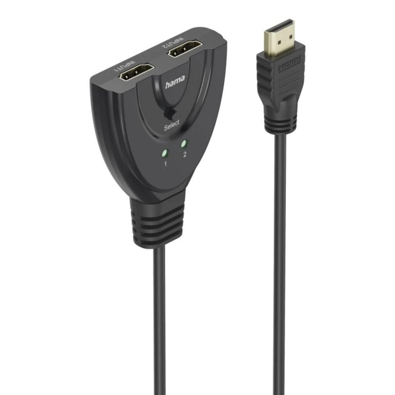 Hama 00205323 2x1 Ultra HD 4K 60Hz Plug-and-Play-HDMI-Switch