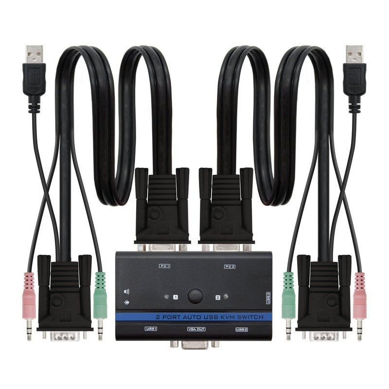 Nanocable Switch KVM VGA/USB/Jack 3.5mm