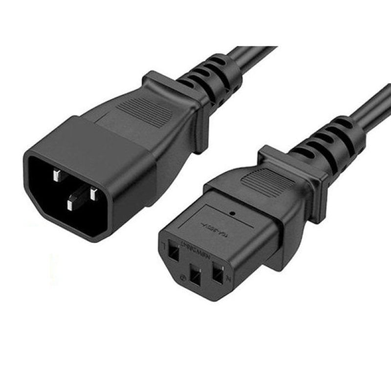 Cradia Cavo di prolunga di alimentazione SFO IEC C14 maschio - C13 femmina 0.6m nero