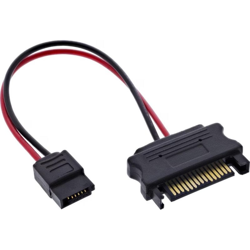 InLine 29668 SATA-auf-SlimSATA-Stromadapter 15 cm