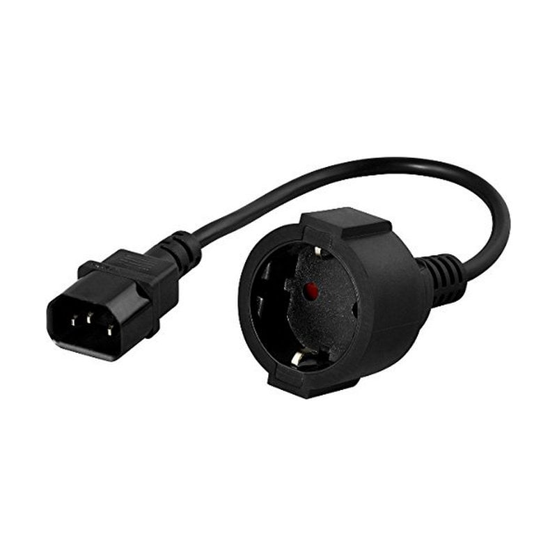 PowerWalker cavo adattatore da IEC a Schuko, 20 cm