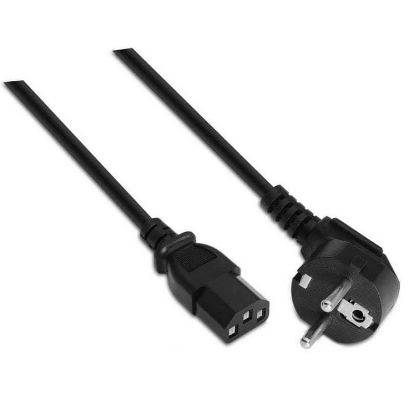 Aisens Cavo di alimentazione da CEE7 a C13 maschio/femmina 1.5m nero