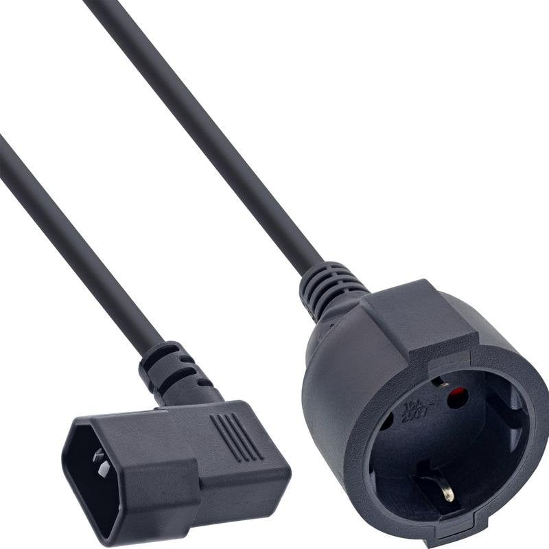 Cable Adaptador InLine IEC C14 a Schuko 0,5 m