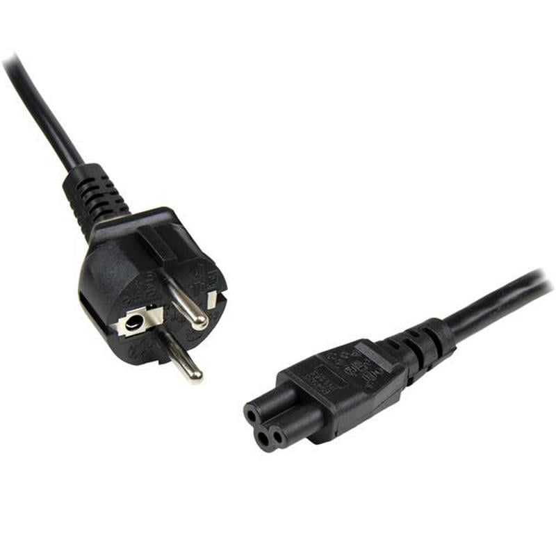 Startech Laptop-Stromkabel Schuko CEE7 auf IEC320 C5 Kleeblatt 2m