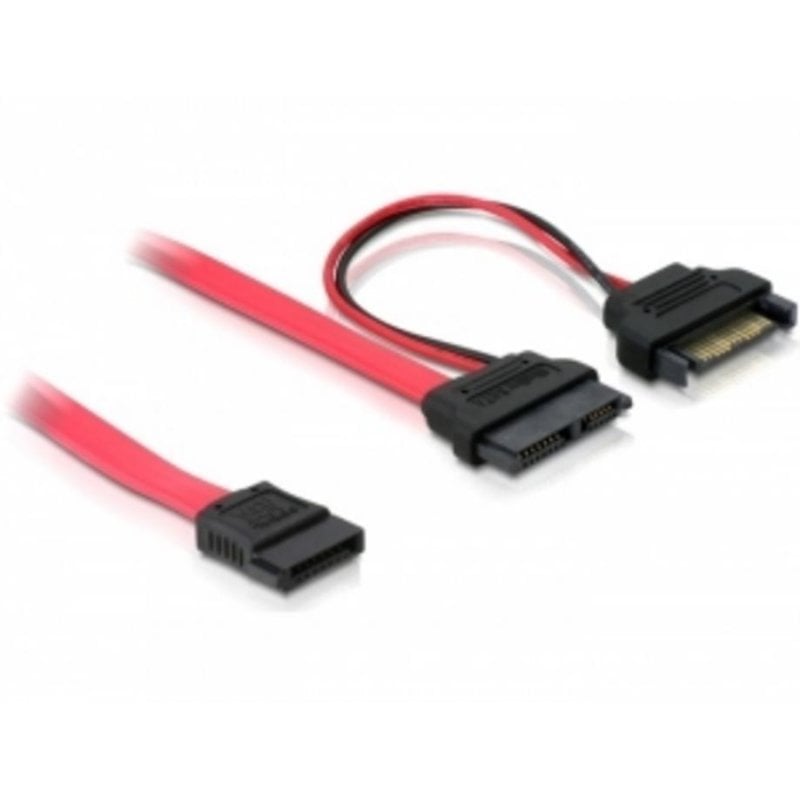 Cavo DeLOCK SATA 0,5 m Rosso Maschio/Femmina