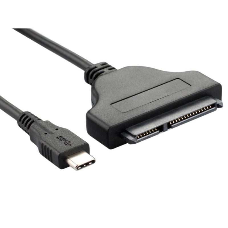 Cable adaptador USB-C a SATA III para disco duro 2.5" SSD o HDD