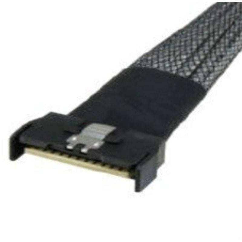 SuperMicro MCIO x8 to 8 SATA + 2 Sideband Cable, 70 cm