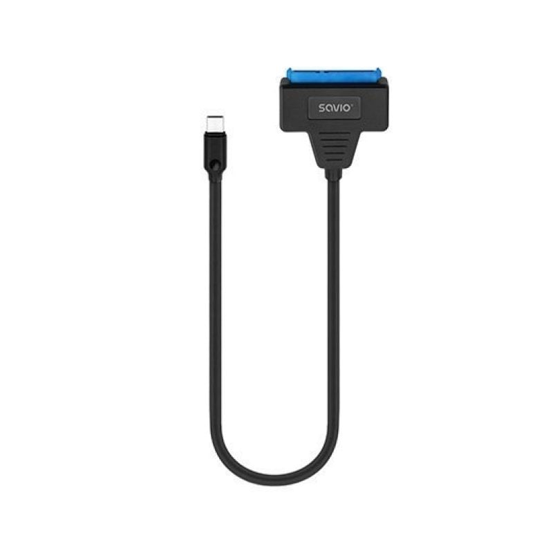 Adaptateur Savio AK-69 SATA vers USB-C 5Gbps compatible 2.5” et HDD jusqu’à 10TB