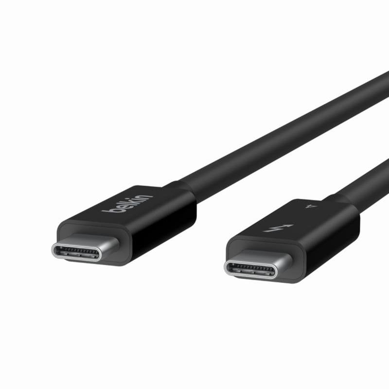 Cable Thunderbolt Belkin INZ003BT1MBK 1 m Thunderbolt 4 40 Gbit/s 100 W Negro