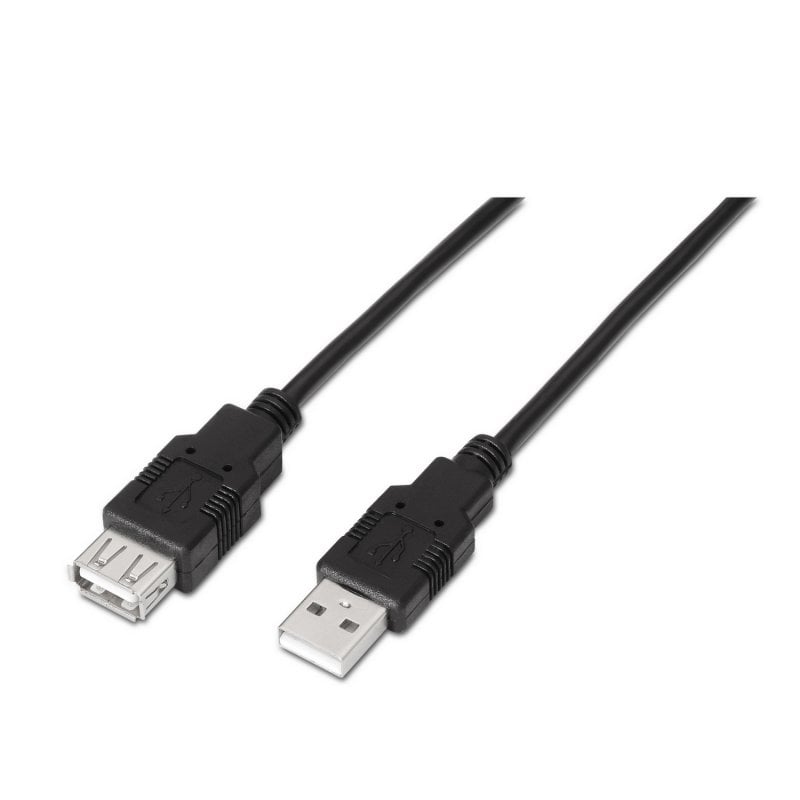 Aisens Cavo di prolunga USB 2.0 Tipo A maschio/femmina 1m nero