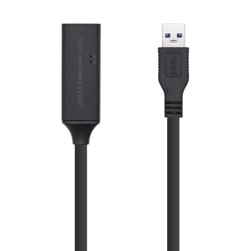 Aisens Câble de rallonge USB 3.0 Type-A mâle/femelle avec amplificateur 10m Noir