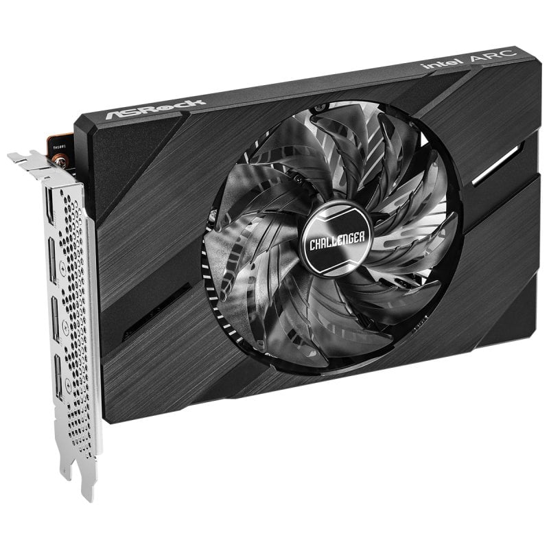 Tarjeta Gráfica Asrock Arc A380 Challenger OC 6GB GDDR6 Mini ITX alto rendimiento