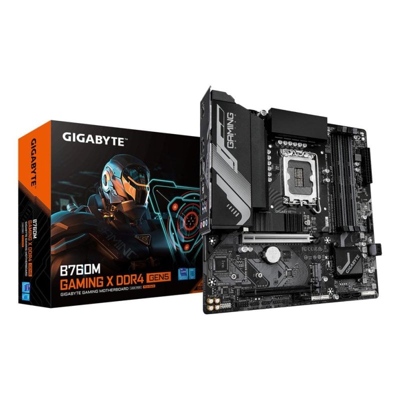 Placa Base GIGABYTE B760M GAMING X Intel B760 LGA1700 DDR4 Micro ATX PCIe 5.0 2.5GbE M.2 RGB