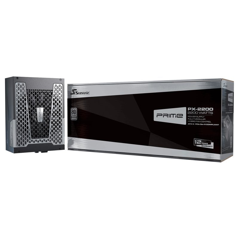 Fuente de Alimentación Seasonic 2200W 80PLUS Platinum PRIME PX-2200 Modular ATX3.1 extras premium