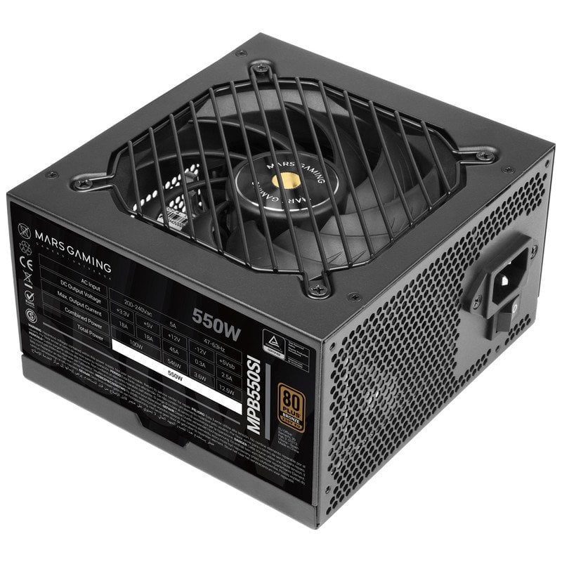 Mars Gaming MPB550SI ATX 550W 80 plus Bronze Fuente Alimentación