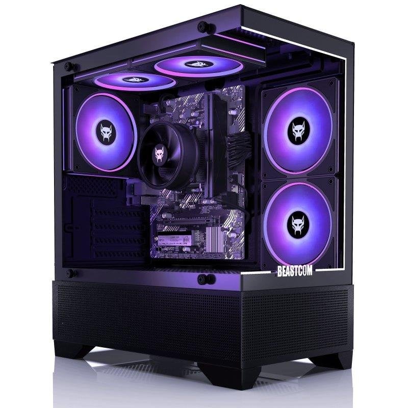 PC Sobremesa BEASTCOM Q3 AMD Ryzen 5 8GB 512GB SSD Vega 11 Windows 11 Pro WiFi RGB