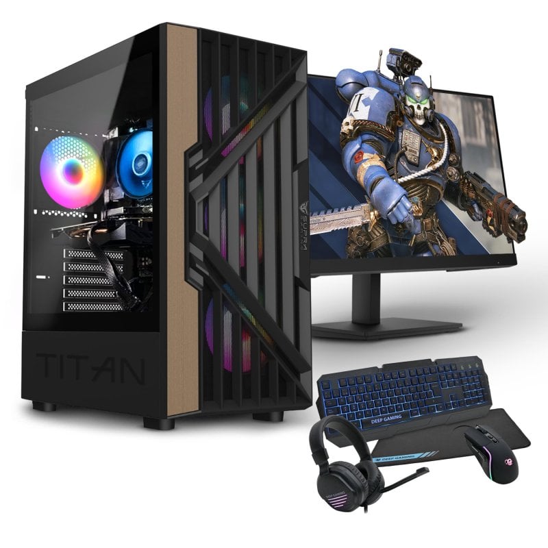 PC Racing Pack Gaming Pro AMD Ryzen 5 5600G/16GB/512GB SSD + Monitor 24" FullHD + Combo Gaming