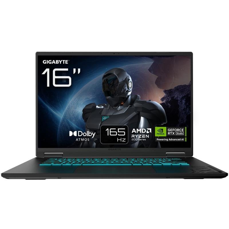 Portátil GIGABYTE Gaming A16 16" AMD Ryzen 7 260 32GB 1TB SSD RTX 5070 FreeDOS