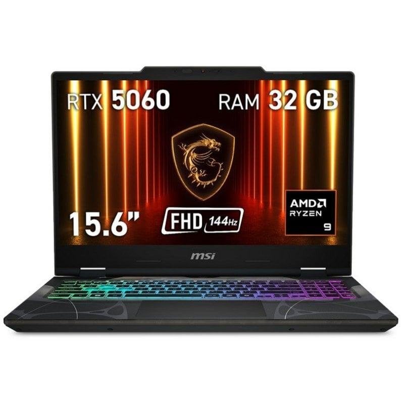 Portátil MSI Cyborg A15 AI B2HWFKG-072XES 15.6" AMD Ryzen 9 270 32GB 1TB SSD RTX 5060 8GB FreeDOS