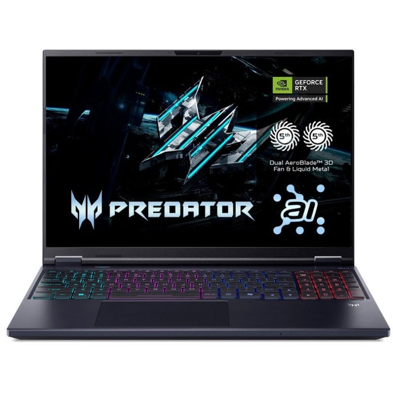 Portátil Acer Predator Helios Neo 16 AI PHN16-73-97E2 Intel Core Ultra 9 275HX 32GB 2TB SSD RTX 5070 16" 240Hz