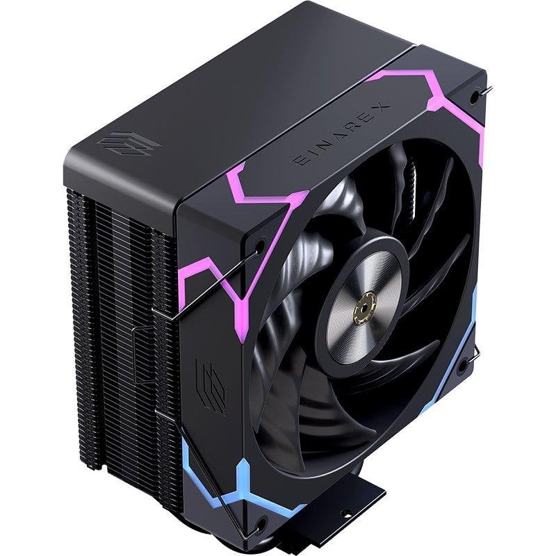 Refrigeración Aire Einarex Socket AM4/AM5/Intel 120mm Ventus V100 RGB Negro PWM
