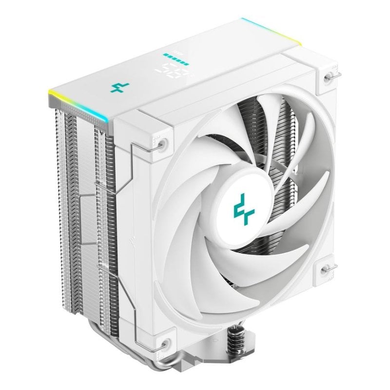 DeepCool Luftkühler für Intel- und AMD-Sockel, 120mm AK400 Digital SE WH RGB mit Display