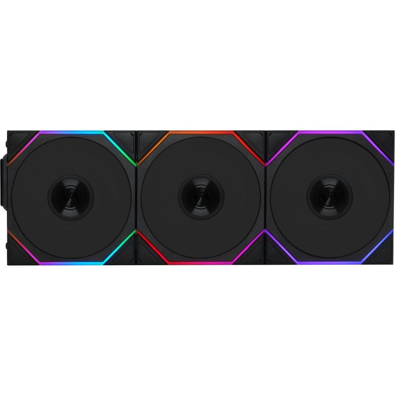 Lian Li UNI FAN TL 120 Wireless Triple Pack of 120mm Add-on Fans, Black