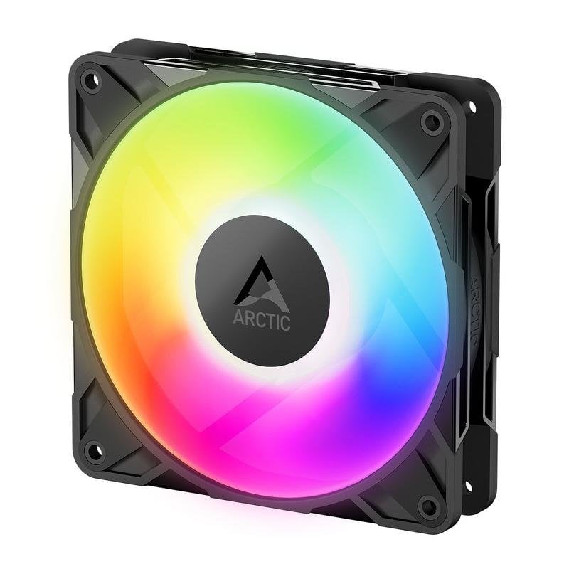 Arctic P12 Pro A-RGB LN 120mm PWM ARGB Luftkühlung, schwarz, leises Gaming, 2000 RPM