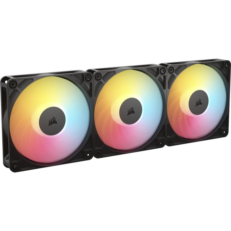 Corsair RS120-R ARGB Pack 3 Ventiladores de Flujo Inverso 120mm PWM Negro
