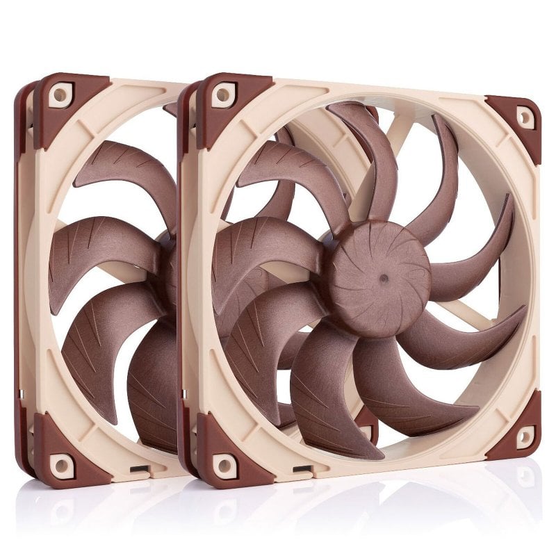 Ventoinha suplementar Noctua NF-A14x25 G2 PWM Sx2-PP 140mm PWM Push/Pull funcionamento silencioso