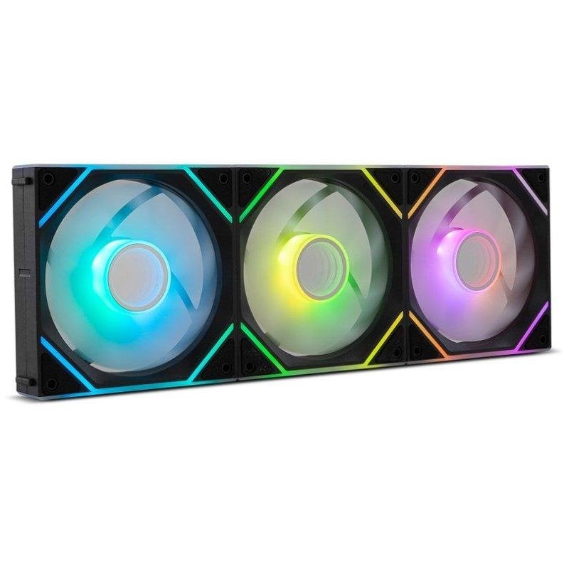 Ventilador suplementario NOX Hummer PRO LINK 120mm ARGB conexión magnética negro Kit 3 Unidades